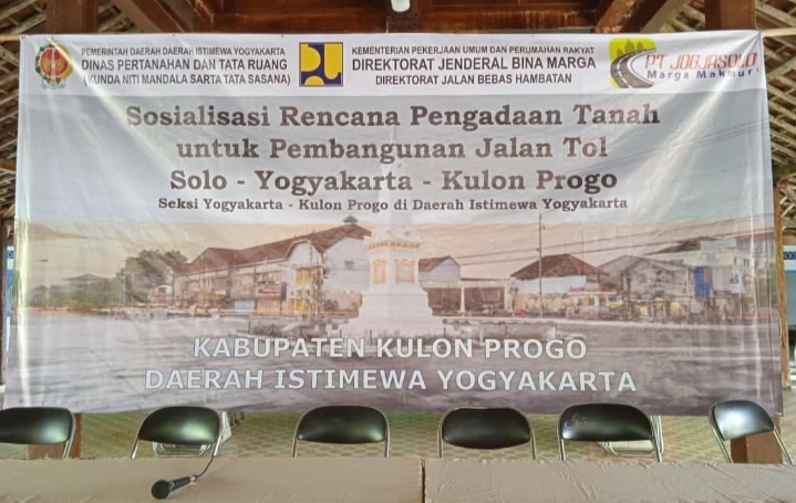 Sosialisasi Pengadaan Tanah Jalan Tol  Kalurahan Kebonrejo dan Temon Kulon